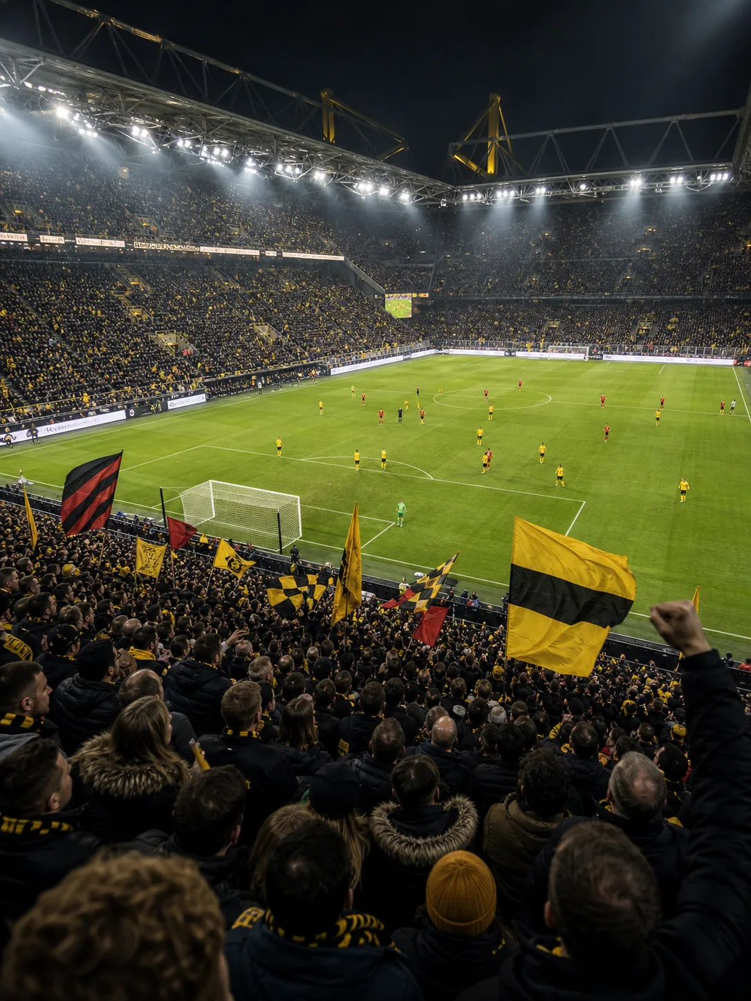 Fotbollsarena kopplad till Bundesliga och resultat som påverkar tabellen